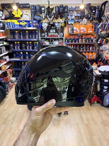 шлем для мотоцикла: Qara rəngli motosiklet dəbilqəsi Elaqe tel 0704797363 moto kask kaska — 1
