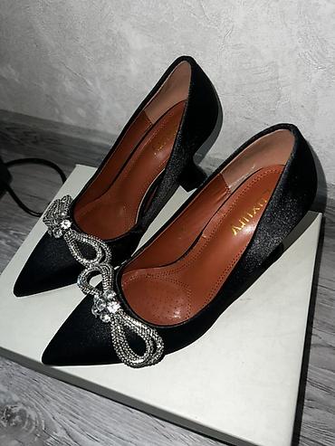 Туфли: Элегантные женские туфли-лодочки LUXURY - Цвет: черный, с едва — 3