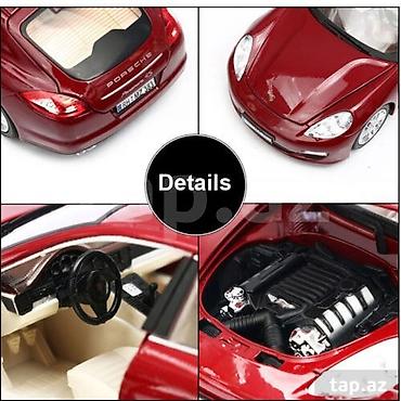 baqaji: Porsche Panamera 1:18 miqyaslı kolleksiya modeli - Rəng: tünd — 5