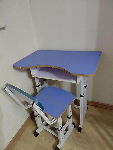 study table: Комплект для дома: школьная парта со стулом, стиральная машина и — 1