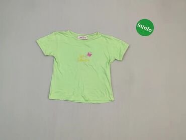 Koszulki: Koszula, 4 lata, wzrost - 104 cm., wzór - Print, kolor - Zielony