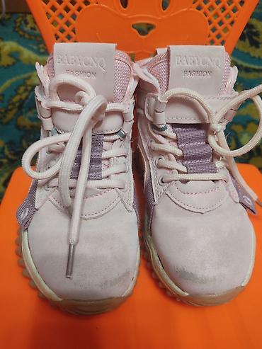Жаш балдардын бут кийими: Детские ботинки - кросовки BABYCNQ Fashion, розовые, высокие — 2