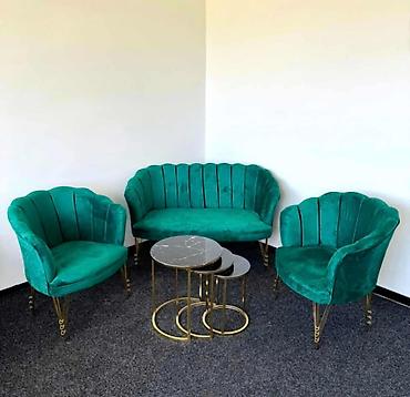 Ugaone garniture: 02. Shell set ( 2 fotelje + dvosed ) -Cena za set : 390e — 10