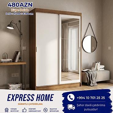 Yeni, 2 qapılı, Güzgülü, Kupe, Düz dolab lalafo.az -da Yeni, 2 qapılı, Güzgülü, Kupe, Düz dolab