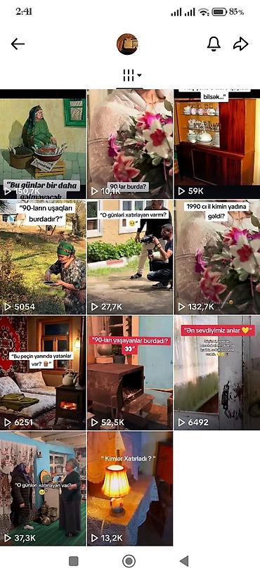 Работа: Xidmət: Nostalji temalı qısa videoların hazırlanması və sosial şəbəkə — 1