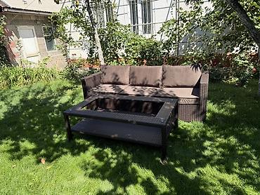 sofa: Комплект садовой мебели, Диван, Ротанг — 2