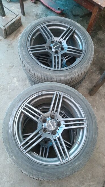 купить шины в бишкеке бу: Дөңгөлөктөр монтажда 235 / 45 / R 18, Жай, Колдонулган, Комплект, Жеңил унаалар, Куйма, тешиктери - 5