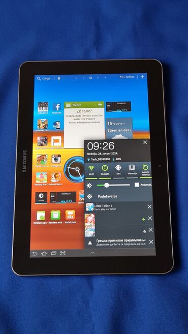 Tableti: Tablet samsung 10.1 inca ko nov sve rafi nema mane. cena extra — 13