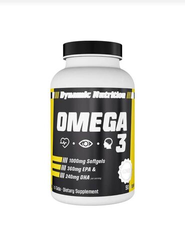 Omega3-90kapsul DynamicNutrition idman qidası Avropa xammalı