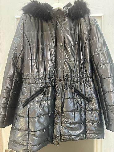 Kurtkalar: Qadınlar üçün qışlıq puffer gödəkçə - Rəng: tünd metalik boz - Model — 1