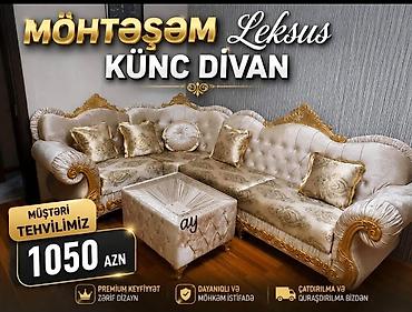 угловой диван в баку: Möhtəşəm Leksus Künc Divan - Zərif, klassik üslubda premium — 1