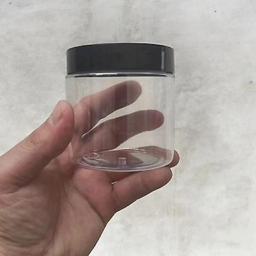 gt 3: Şəffaf plastik qab – vida qapaqlı - Material: şəffaf, yüngül və — 1