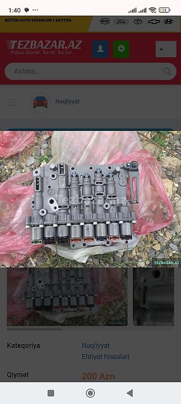 suret qutusu problemi: Məhsul: Avtomatik sürətlər qutusunun hidrobloğu (valve body) – — 1