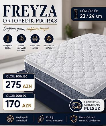 Matraslar: Yeni, Ortopedik matras, İki nəfərlik — 1