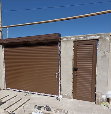 Həyət darvazaları: Yeni Taxta Həyət darvazası, Jalüz, Avtomatik, rəng - Göy, Kredit yoxdur, Ödənişli quraşdırma, Ödənişli çatdırılma — 9