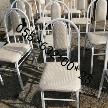 Stullar: Mətbəx üçün, Yeni, Qatlanmayan, rəng - Ağ Stul — 9