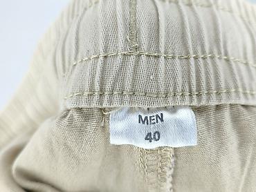 extreme baggy: Męskie spodnie cargo jogger – beżowe - Rozmiar: 40 (MEN) - Krój — 4