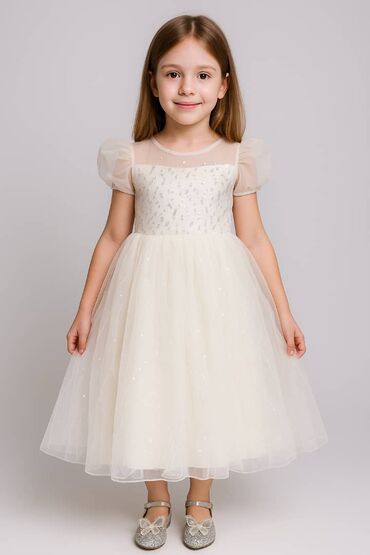 Платья: Детское платье, цвет - Белый — 3
