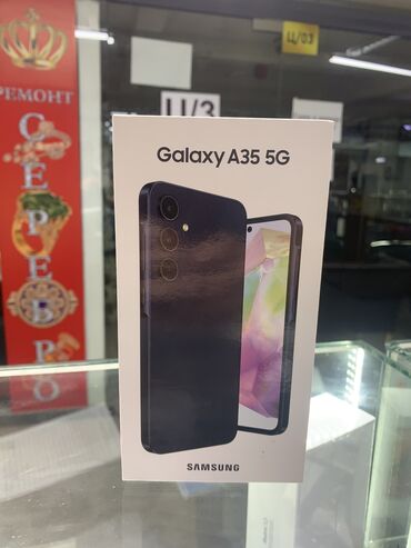 галакси а 8: Samsung Galaxy A35, Новый, 256 ГБ, цвет - Черный, В рассрочку