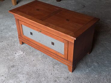Ostali nameštaj: Drvena škrinja/klupa sa prostorom za odlaganje - Materijal: puno drvo — 8