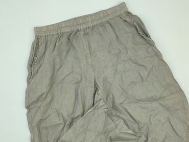 spodnie materiałowe w kratę: Trousers, L (EU 40), condition - Good