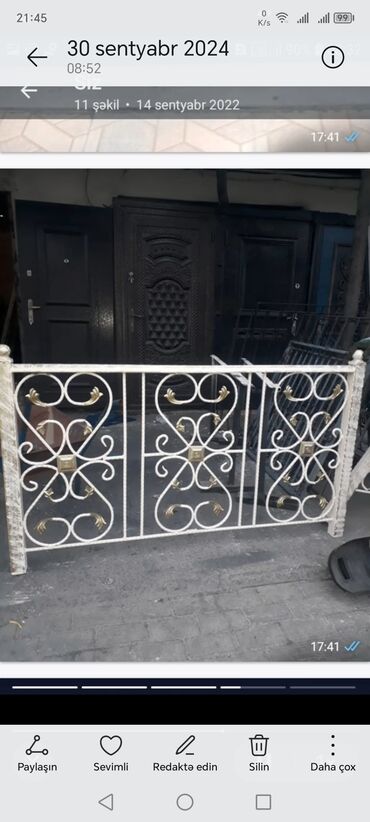 Barmaqlıqlar: Məhsul: Dəmir pəncərə barmaqlığı Təsvir: - Pəncərələr üçün dekorativ — 11