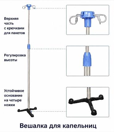 вешылка: Вешалка для капельниц (стойка инфузионная) - Верхняя часть с — 1