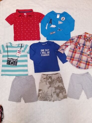 srebrne sandale na petu: 92(24-30m)Paket za decaka prolece/leto Pet gornjih delova,tri donja