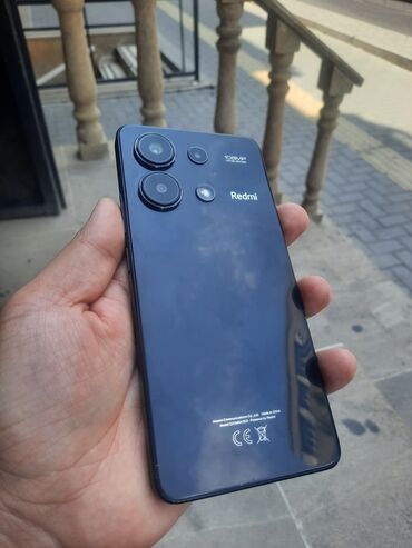 Redmi: Redmi Note 13, 128 GB, rəng - Qara, Sənədlərlə, Zəmanət, Barmaq izi