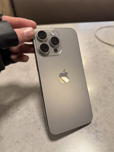 iphone da max: IPhone 15 Pro Max, 256 GB, Natural Titanium, Zəmanət, Simsiz şarj, Face ID