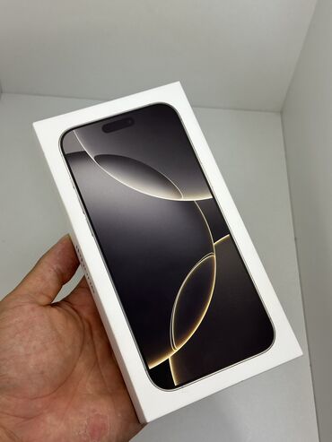 oneplus ace 2 pro цена бишкек: IPhone 16 Pro Max, Жаңы, 256 ГБ, Natural Titanium, Кабель, Куту, 100 %