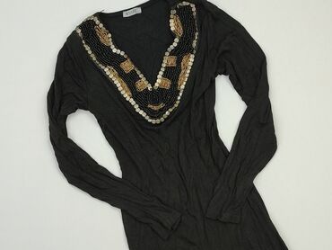 czarne bluzki z długim rękawem eleganckie: Блуза жіноча, S, стан - Хороший