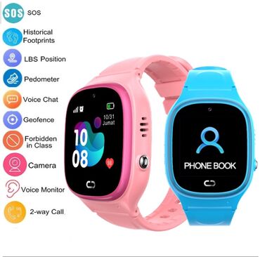 Ručni satovi: Vodootporni Dečiji Smart Watch T45 - Mobilni Tel, SOS, LBS Boje — 29