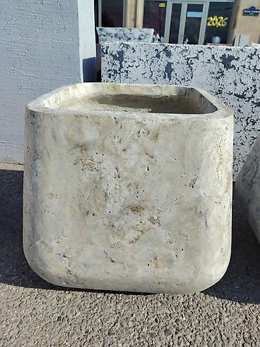 caxmaq daşı: Beton dekorativ güldan/çiçək qabları - Material: yüksək möhkəmliyə — 4