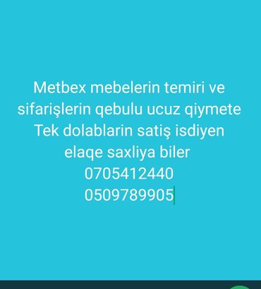 mətbəx mebeli ucuz: Metbex meblerin Temir ve sifarişleri tek şifanerlerin sifariş ede