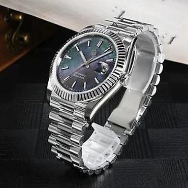Ručni satovi: San Martin SN0059-G V2 -40mm-MOP Plava/Rolex Datejust Potpuno NOV — 15