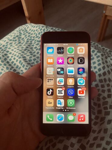 сколько стоит iphone 5: IPhone 8, Колдонулган, 64 ГБ, Кызыл, Кулакчындар, Заряддоочу түзүлүш, Коргоочу айнек, 74 %