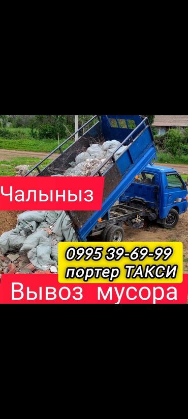 Портер, грузовые перевозки: Вывоз строй мусора, По городу, с грузчиком