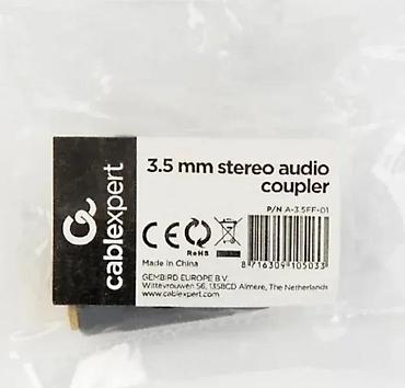 Kablovi za telefone: Adapter/konektor Cablexpert 3.5 mm stereo audio coupler - Tip: 3.5 mm — 1