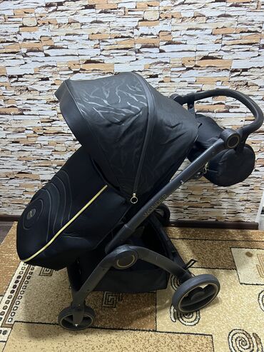 Коляски: Коляска, цвет - Черный, Б/у — 6