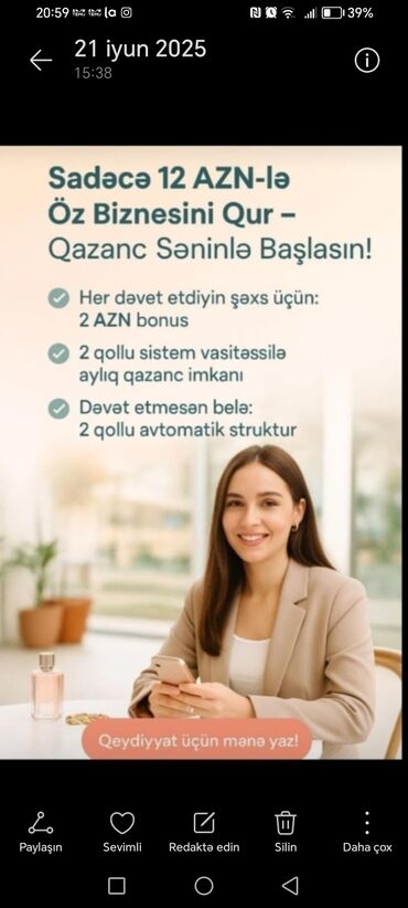 qablaşdirici işi: SMM menecer tələb olunur, Onlayn iş, İstənilən yaş