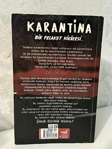 Книги и журналы: Məhsul: Kitab – “Karantina: Mahşərin Dört Atlısının Hikayesi” Müəllif — 2