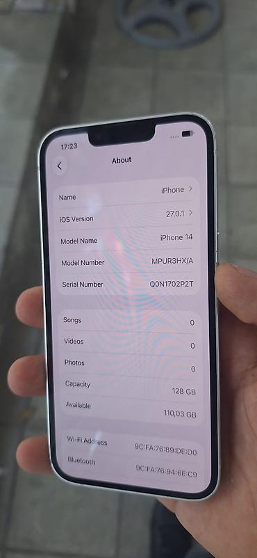 rədmi not 14: IPhone 14, 128 GB, Ağ, Face ID — 4