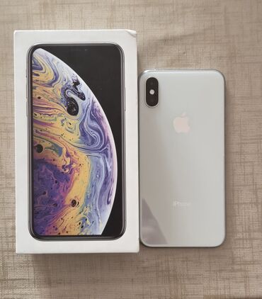 Apple iPhone: IPhone Xs, 64 GB, Ağ, Simsiz şarj, Face ID