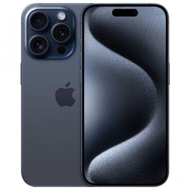 Apple iPhone: IPhone 15 Pro Max, Б/у, 1 ТБ, Blue Titanium, Зарядное устройство, Защитное стекло, Чехол, 90 %