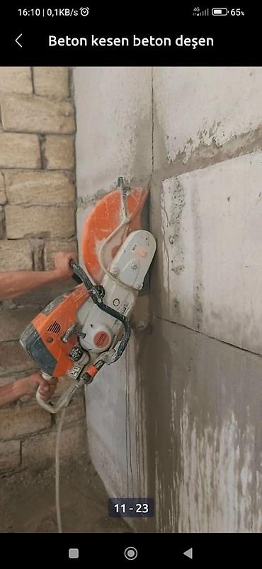 Beton işləri: Beton kəsmə desmə xidməti beton kesen beton desen beton kesimi beton — 8