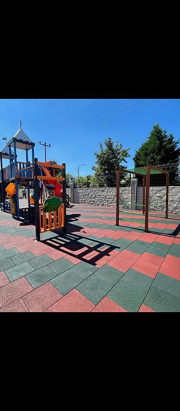 Резиновое напольное покрытие: Rezin birləşmə (pazl və düzbucaqlı) döşəmə panelləri - Usta xidməti — 9