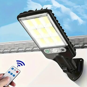 Yeni Günəş Enerjili Xarici LED İşıq – Sensorlu + Pult ilə (IP44 Suya