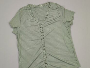 krotka bluzki z dekoltem: Bluzka Damska, Shein, L, stan - Dobry