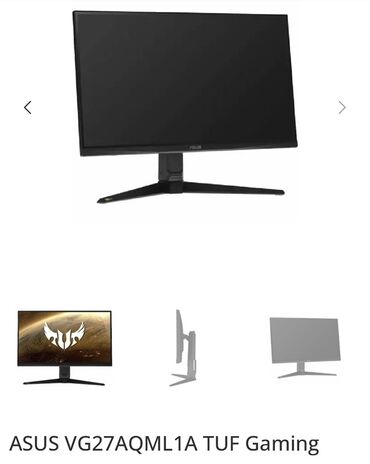 мониторы для работы с цветом: Монитор, Asus, Колдонулган, 27" - 28"